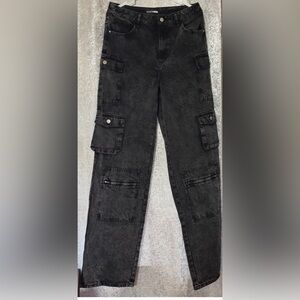 Fashion Nova Black Flare & Wide Leg Jeans